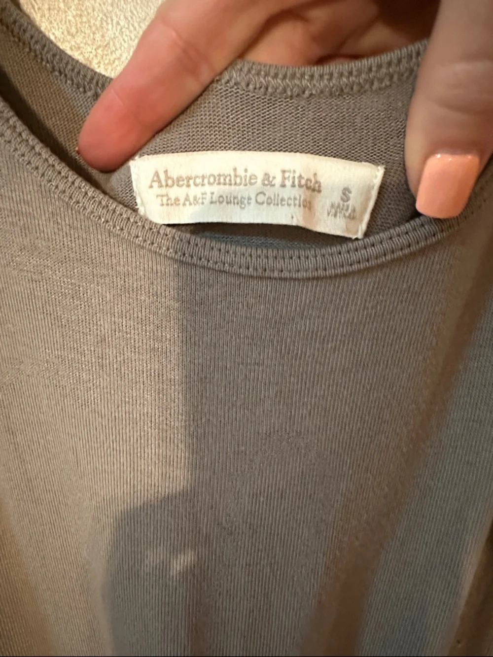 ABERCROMBIE Lounge Scoopneck Jumpsuit - Taupe